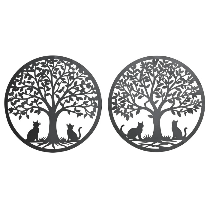 Decoración pared metal Gato