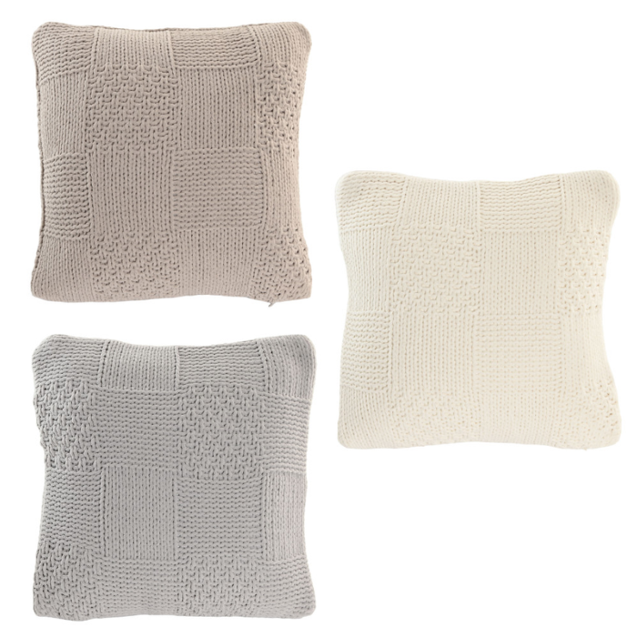 Cojín punto cuadrados