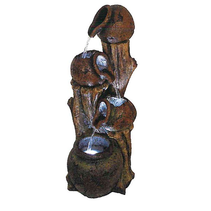 Fuente poliresina cantaros