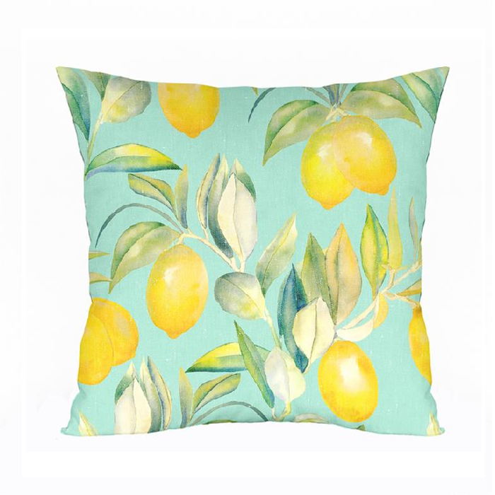 Cojín lleno fibra Limón