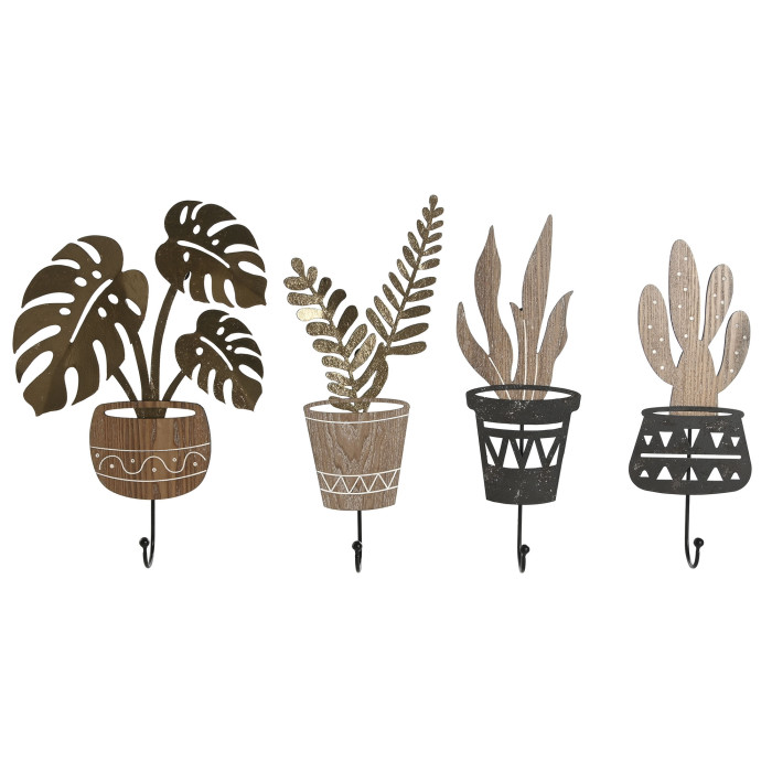 Perchero pared planta