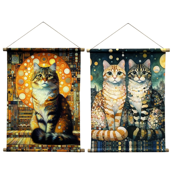 Lienzo enrollable gato