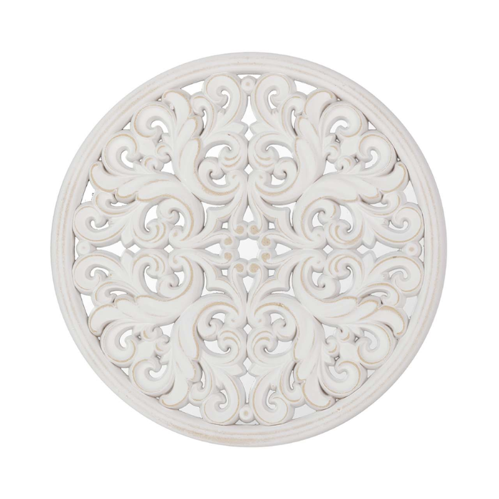 Decoración madera con espejo