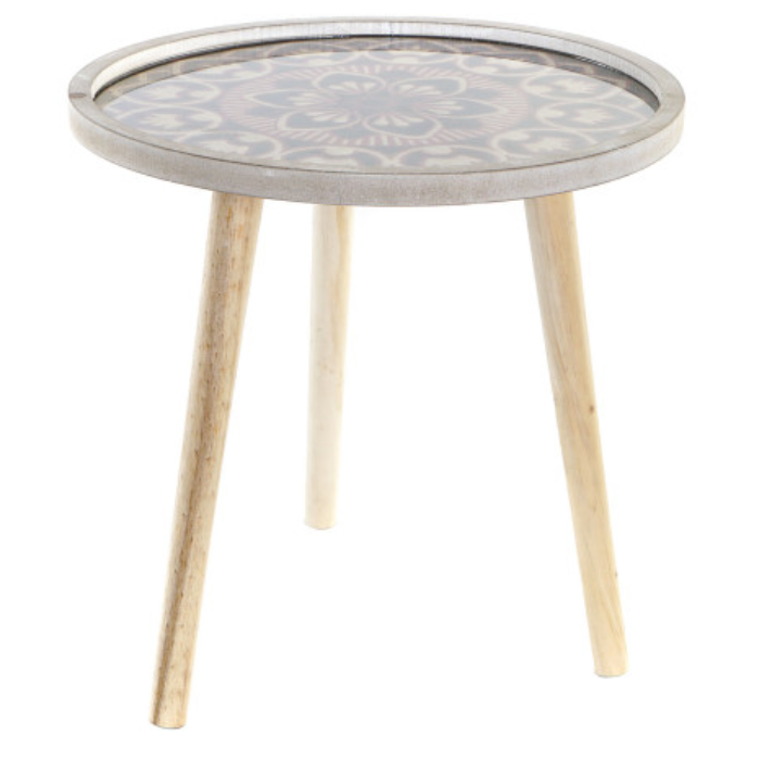 Mesa auxiliar natural