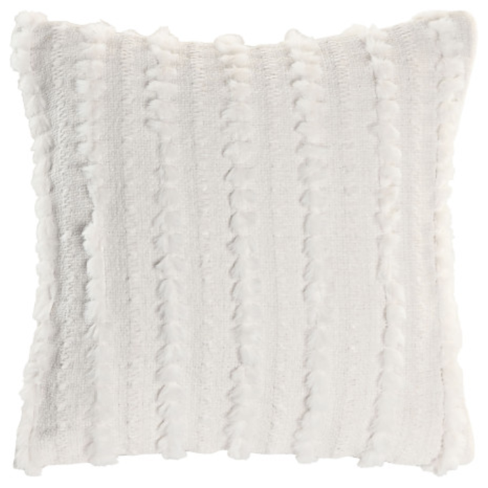 Cojín chenilla crudo