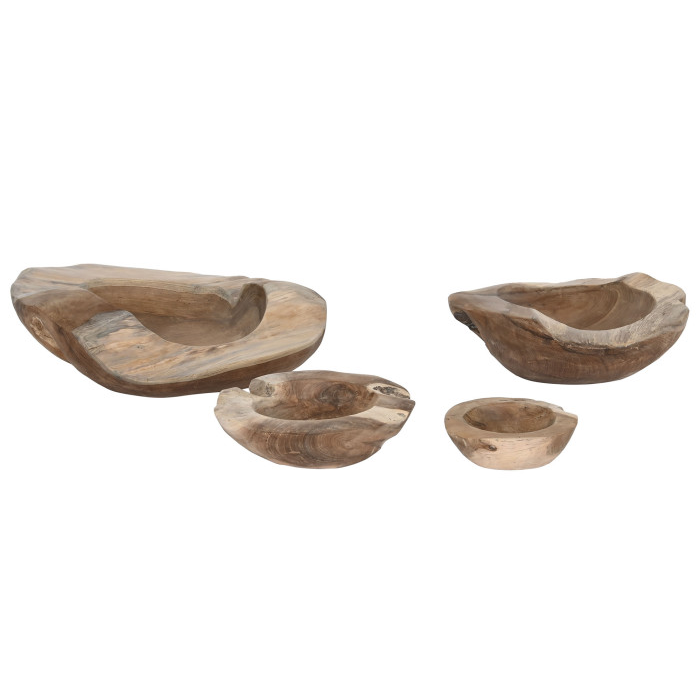 Centro mesa teca natural